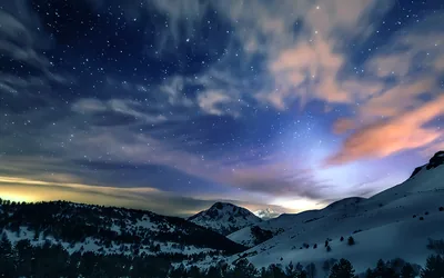 Winter Night Sky Wallpapers