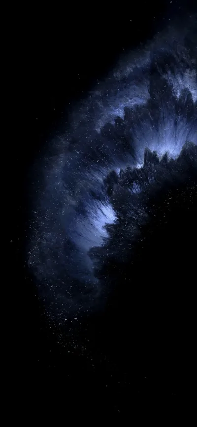 Blue Nebula Arc HD Phone Wallpaper