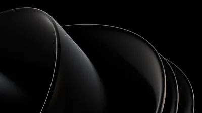 Nested Black Curves with Rim Light HD Wallpaper