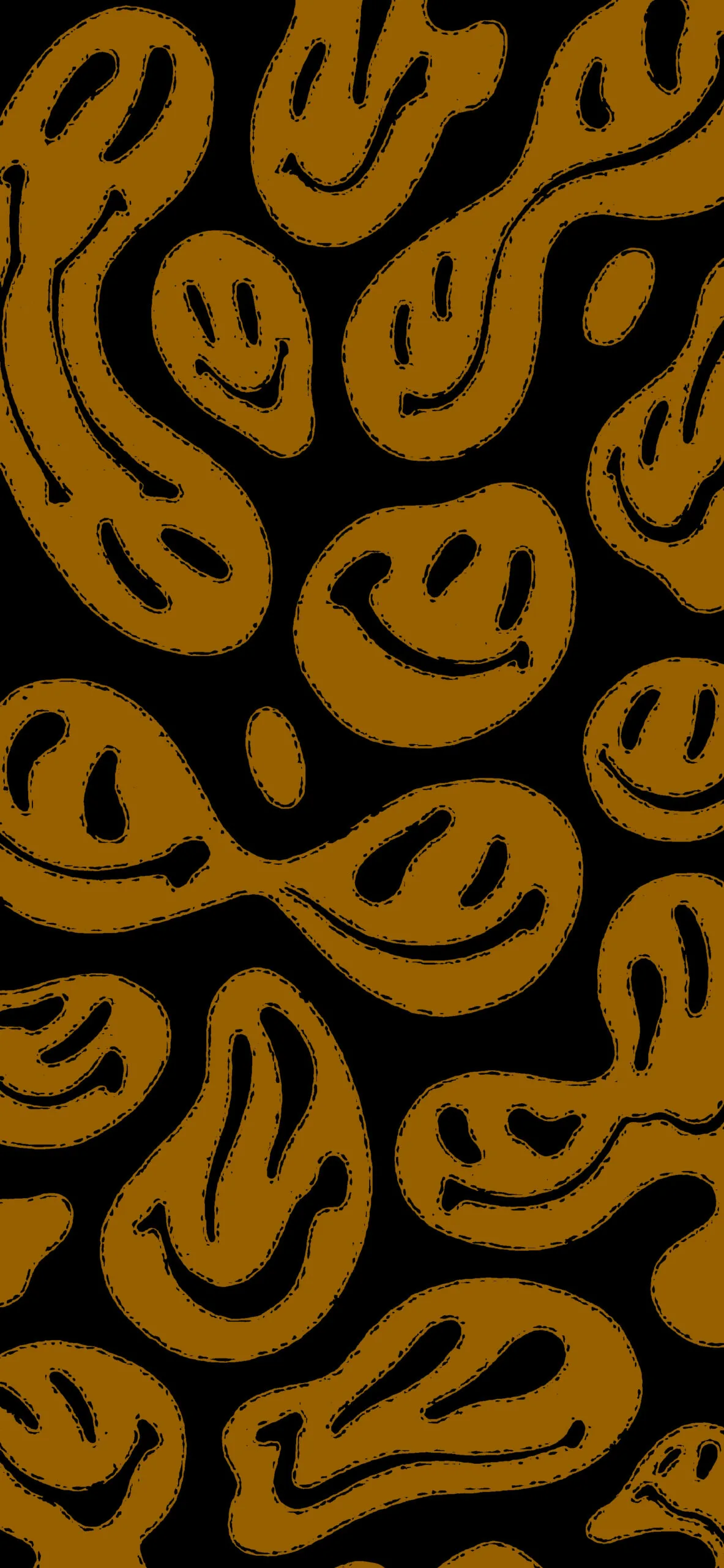 Trippy Smiley Face Wallpaper Trippy Dark Aesthetic Wallpaper iPhone