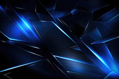 Black Blue Shards Backgrounds