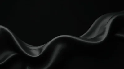 Black Silk Wave on Dark Ground HD Wallpaper
