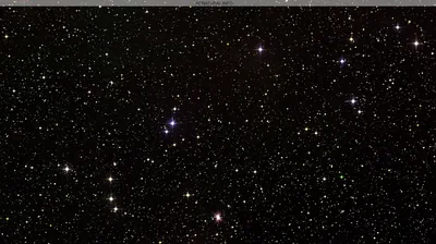 Cross-Spiked Stars on a Black Sky HD Wallpaper