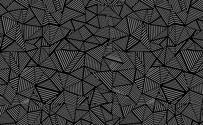 Striped Triangle Mosaic on Dark Grey HD Wallpaper