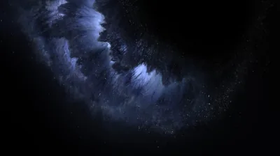 Dark Nebula Cloud in a Starfield HD Wallpaper