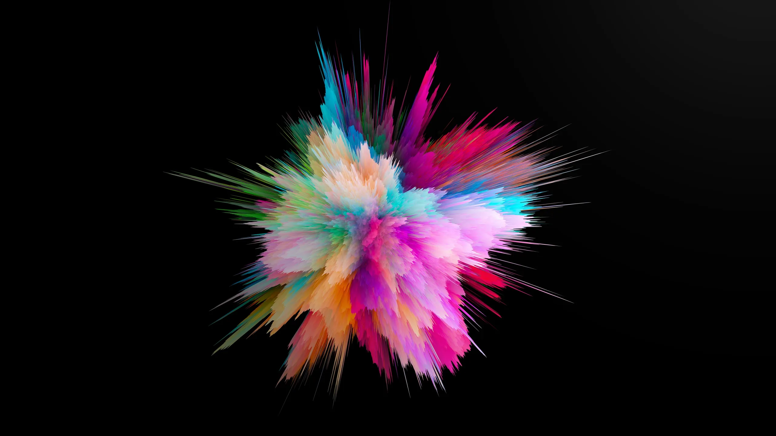 Color burst Wallpaper 4K, CGI, Colorful, Explosion, Cosmic