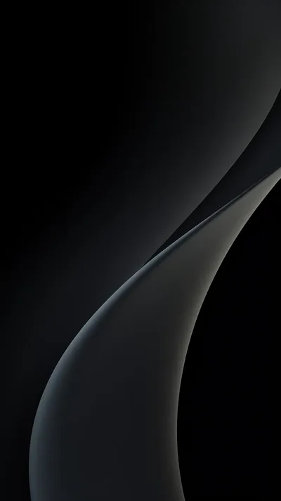 Black Curved Gradient Sweep HD Phone Wallpaper