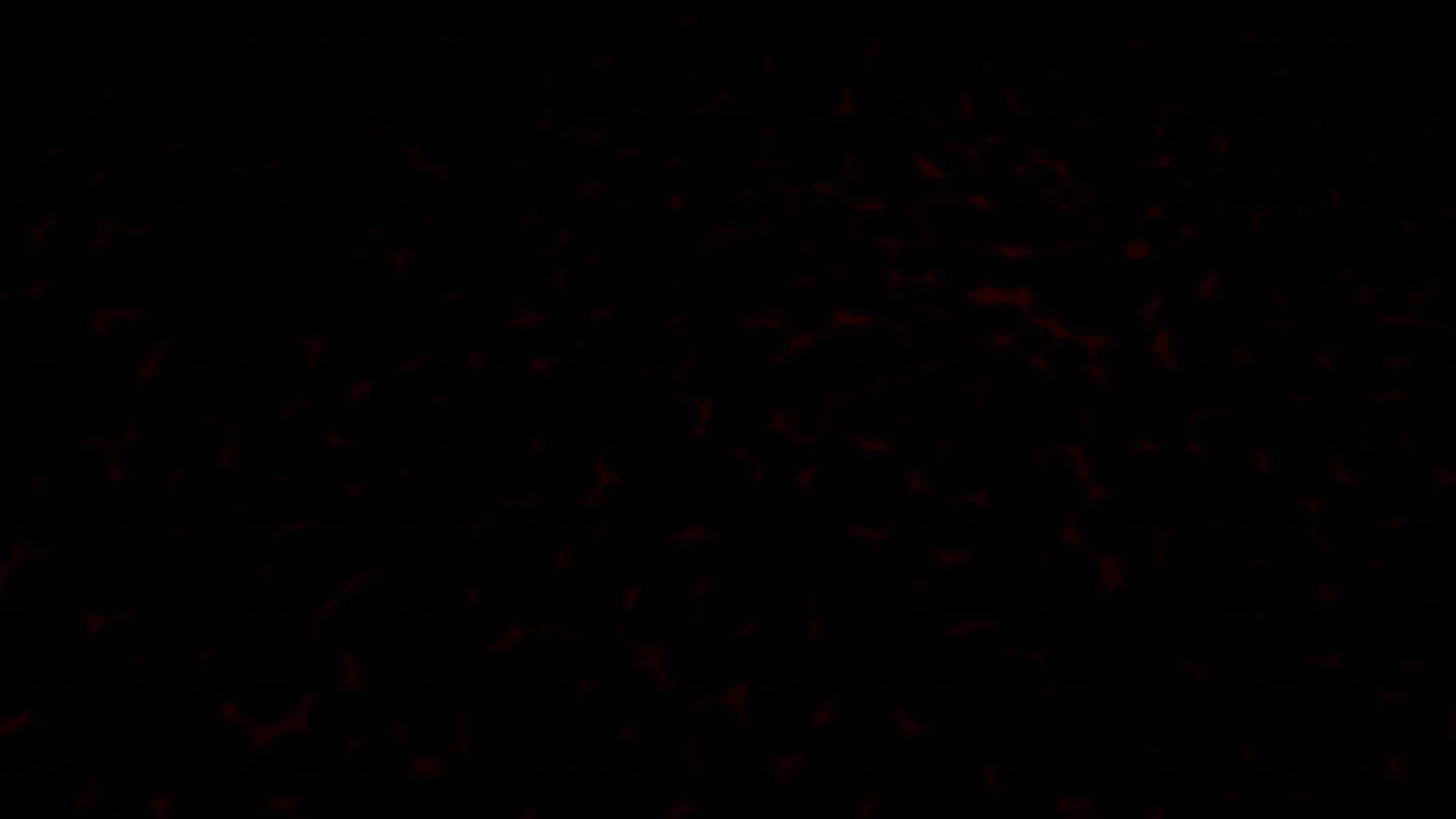 Barely visible dark red streaks run through an almost entirely black frame, so dim they only surface on a bright screen.