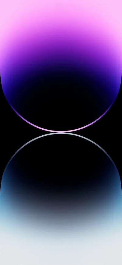 Purple Glowing Orb with Reflection HD Phone Wallpaper