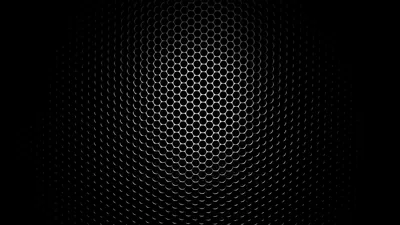 Black Honeycomb Mesh Grid HD Wallpaper