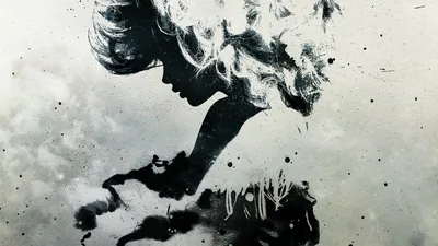 Woman's Profile Made of Ink and Smoke HD Wallpaper
