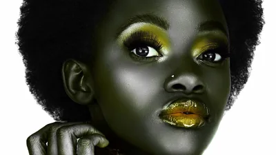 Black Girl In White Background With Eye Makeup HD Black Girl Wallpapers