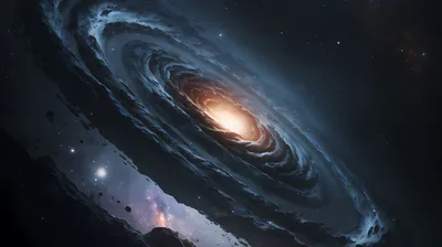 Galaxy 1080p Black Wallpaper