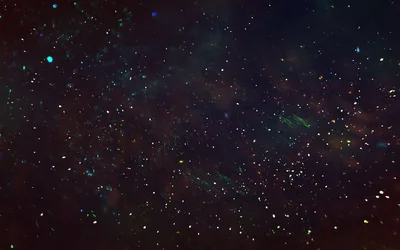 Teal Nebula Haze with Drifting Stars HD Wallpaper