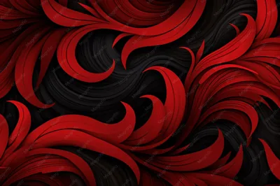 Red and black wallpaper with a black background and a red and black