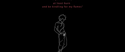 Dabi quotes Wallpaper 4K, Minimalist, My Hero Academia
