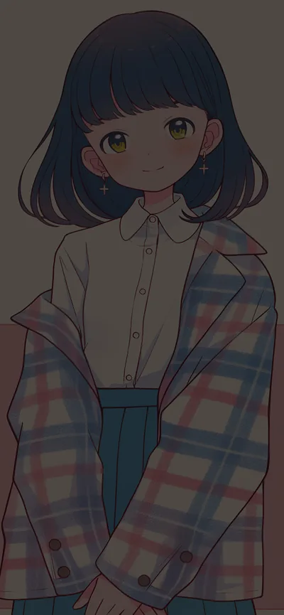 Minimalist Wallpaper Anime Girl Wallpaper ID Anime, Manga