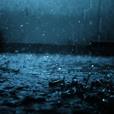 Close up drop black blue rain iPad Air Wallpapers