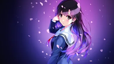 Dark Purple Anime Girl Wallpapers Dark Purple Anime Girl Backgrounds Wallp