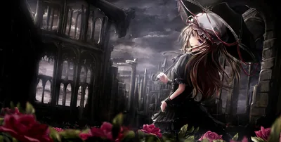 Gothic Touhou Twilight Dark Anime HD Wallpaper
