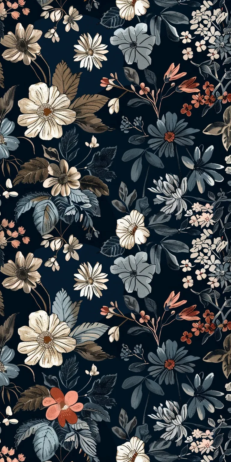 Dark Floral Wallpaper