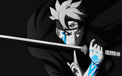 Katana Draw in Black and White HD Wallpaper
