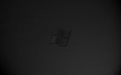 Windows Logo on Dark Brushed Metal HD Wallpaper
