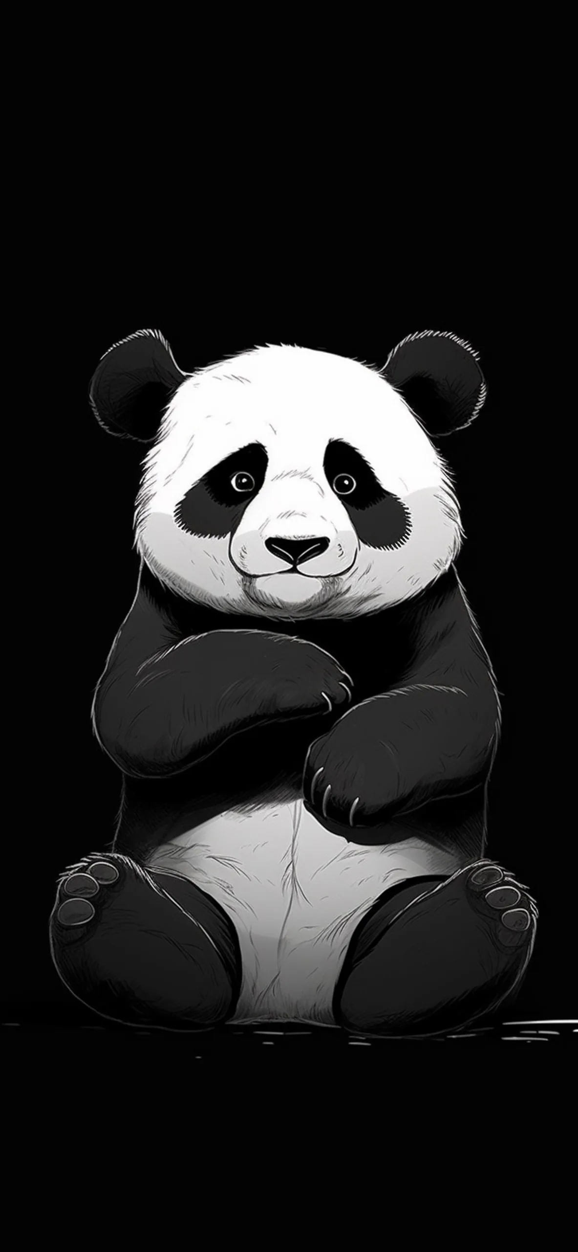 Giant Panda Black Wallpapers Panda Wallpapers for iPhone 4k