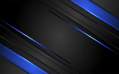 Abstract dark background with blue neon glowing design