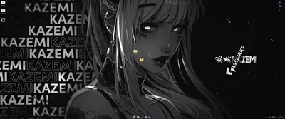 Live wallpaper Kazemi Flowers Black on VSThemes