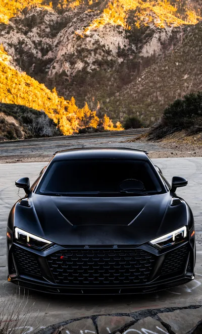 Black Audi R8 V10 10k iPhone, HD 4k Wallpapers, Images, Backgrounds, Photos