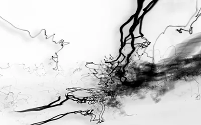Ink Splash Abstract on White HD Wallpaper