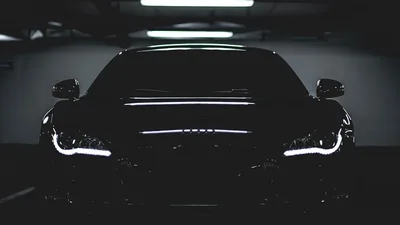 wallpaper audi, car, black, flashlight widescreen hd background