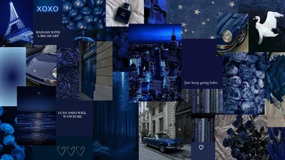 Blue and Black Aesthetic Wallpaper