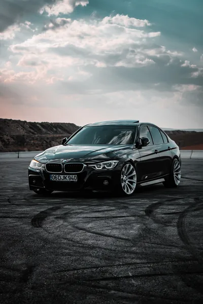 Black BMW F30 Free Stock Photo