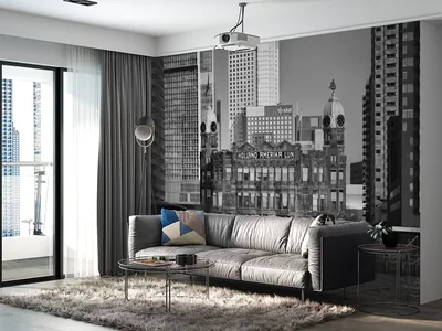 Wallpaper Mural Hotel New York in black and white Rotterdam Wallpaper Murals