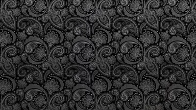 Black Paisley Background