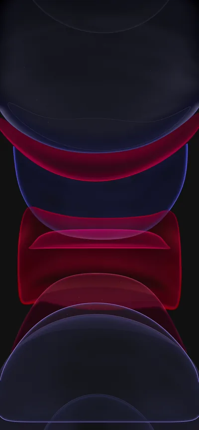 Stacked Red and Purple Rings HD Phone Wallpaper