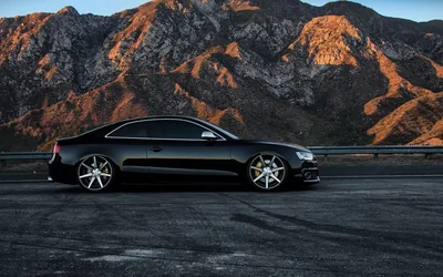 Sleek Audi RS5 in Stunning Mountain Landscape