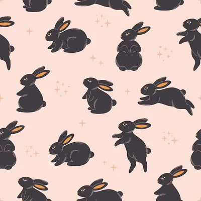 Cute black bunny wallpaper HD Wallpaper