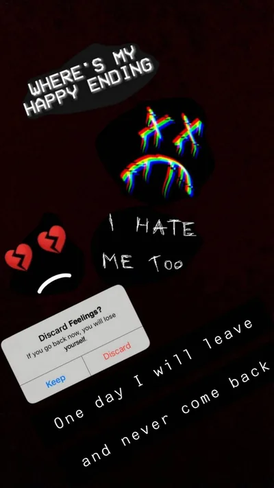 Depression Black Aesthetic Wallpaper