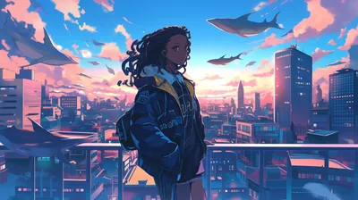 Black Anime Original Black Anime HD Wallpaper