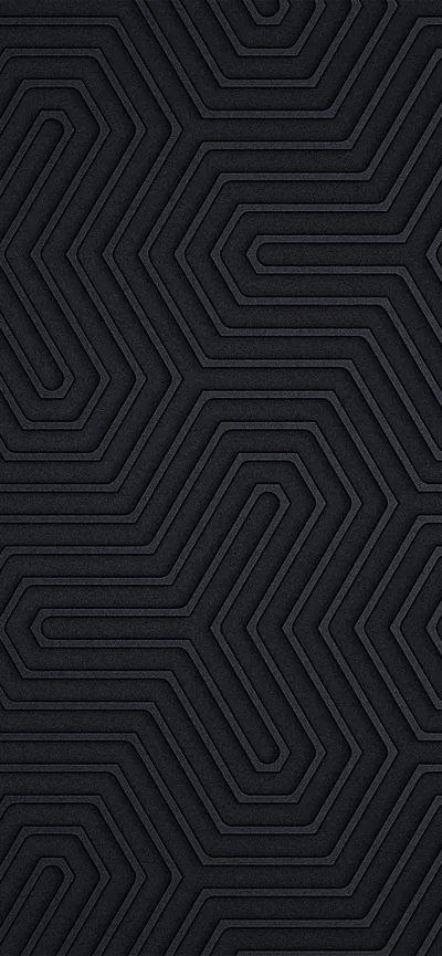 Embossed Maze Lines on Black HD Phone Wallpaper