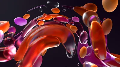 Windows 11 Colorful liquid bubbles 4K Wallpaper