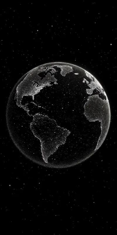 Earth at Night from Space HD Phone Wallpaper