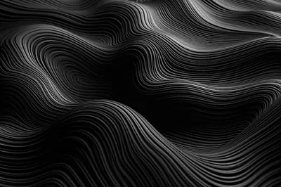 Black And White Waves