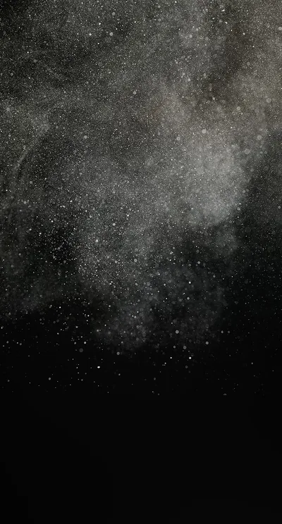 Grey Dust Cloud on Black HD Phone Wallpaper