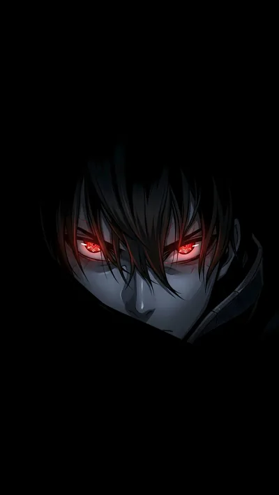 Dark Anime Red Eyes 4K Crisp AMOLED Mobile Wallpaper 4k Mobile