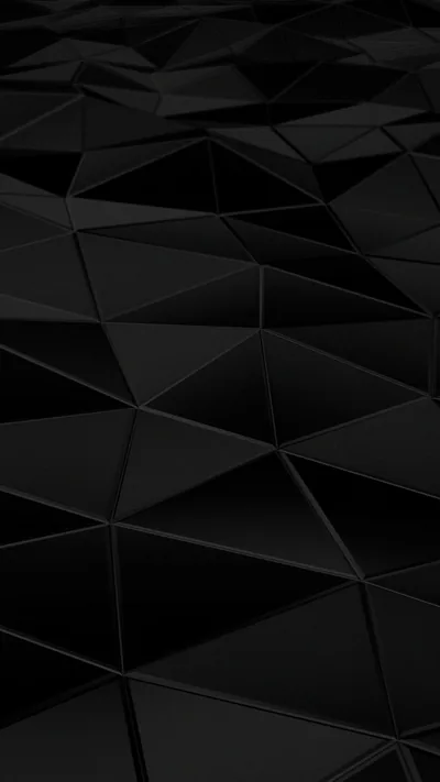 Low Poly Triangle Landscape in Black HD Phone Wallpaper