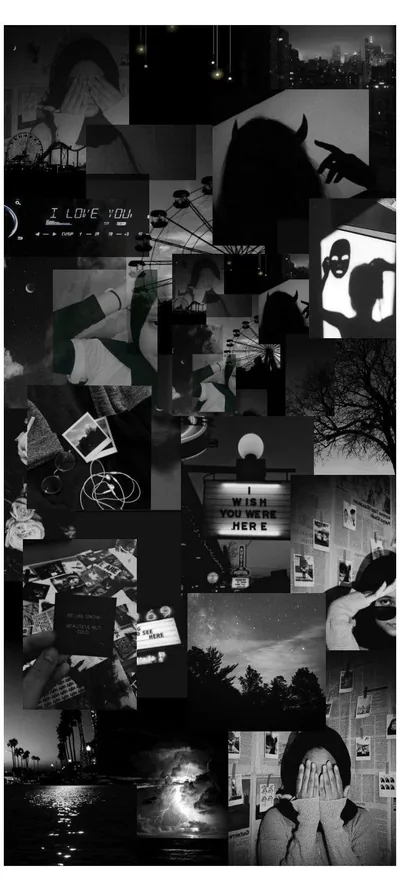 Retro Black Aesthetic Wallpaper